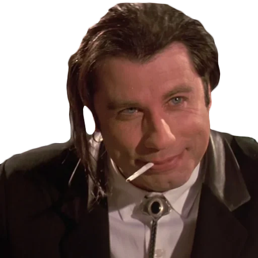 john travolta, romanzo giallo, crime che legge vincent, crimine che legge vincent vega, john travolta criminal reading