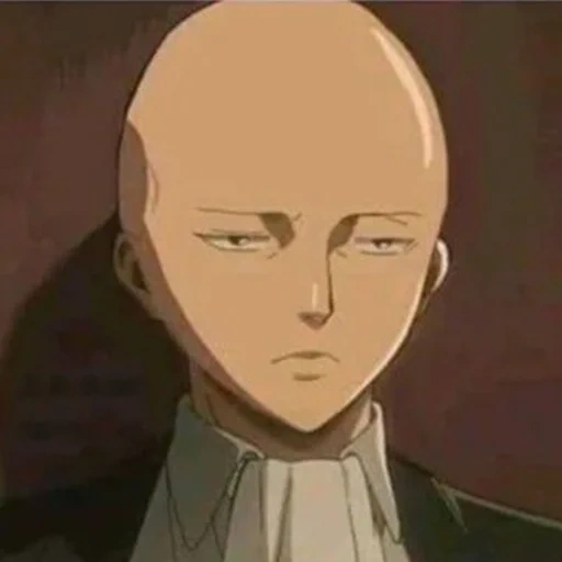 levy careca, cabeça careca de anime, animação engraçada, papel de animação, levy ackerman careca