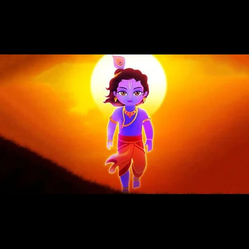 animación, jananam, krishna, happy wheels, serie de animación krsna pequeña