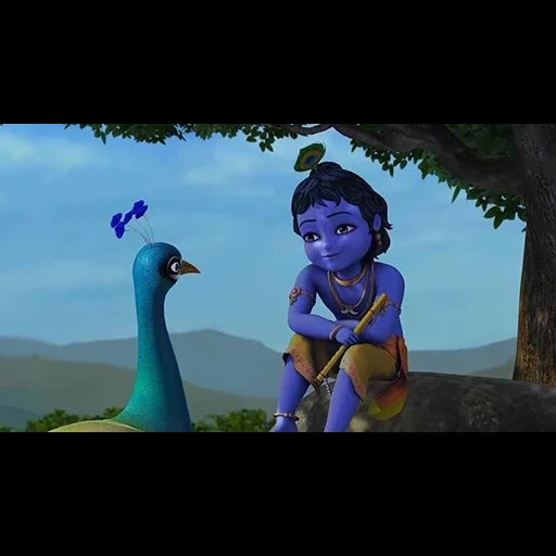 status, pequena krishna, cartoon de krishna, little krishna episódio 2, pequeno guerreiro lendário de krishna