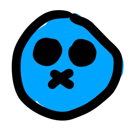 bravulstas, brawl stars, brawl stars pins, brawl stars emoji, pathos smiley braval sternenhimmel blau