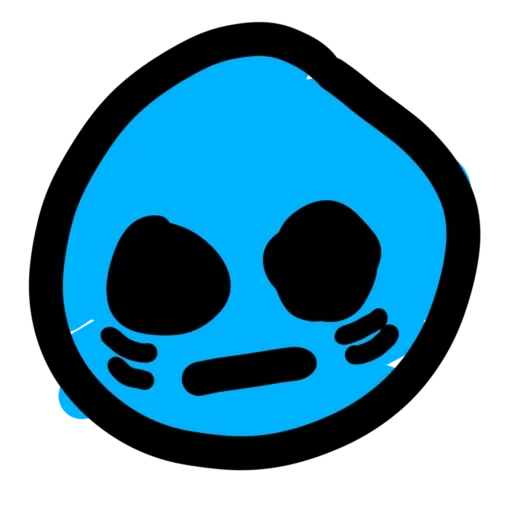 símbolo de expresión, brawl stars, brawl stars pins, triste lleva a una sonrisa