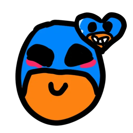 emoticon, brawl stars, brawl stars pins, el primo bravl stars