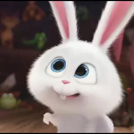 bola de nieve de conejo, conejo de dibujos animados, pequeña vida de mascotas conejo, conejo snowball secret life of home 2, cartoon rabbit secret life of pets