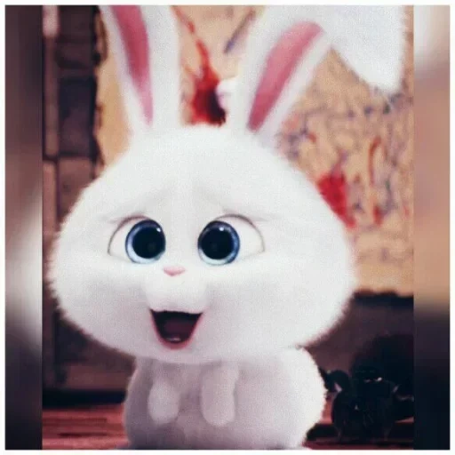 bunny malvagio, coniglio di palla di neve, pets life rabbit, piccolo vita degli animali domestici bunny, little life of pets rabbit