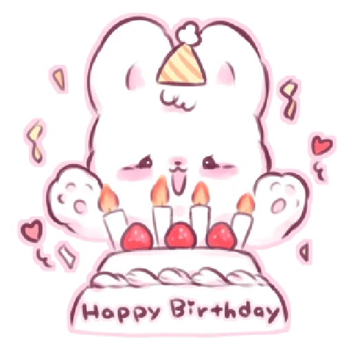 attelle, happy birthday, joyeux anniversaire, dessiner un anniversaire, carte d'anniversaire de hallow kitty