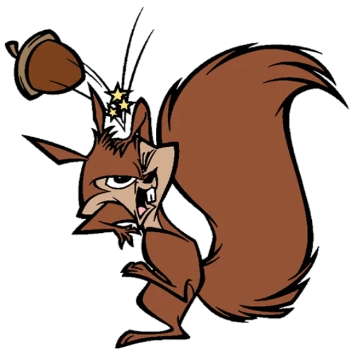 écureuils, cartoon écureuil, pince à écureuil, personnages de fiction, les aventures de l'empereur écureuil