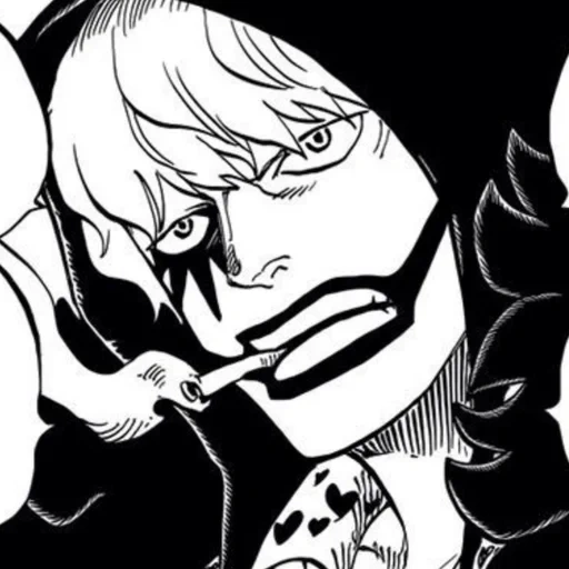 corazon, one piece, boar manga, sabo van pis manga, rosinant van pis manga