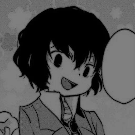 picture, anime ideas, anime drawings, anime characters, dazai chibi manga