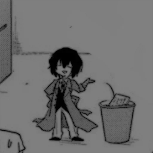 anime, ideas de anime, anime dazai, personajes de anime, manga de dazai chibi