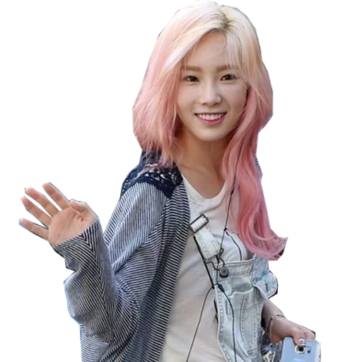 asiático, sanat tves, taeyeon snsd, taeyeon pink hair, snsd taeyeon rosa