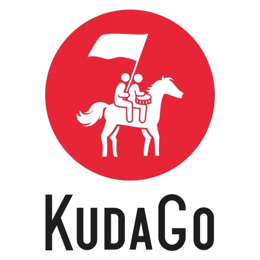 kudago, em qualquer lugar, distintivo de kudago, kudago logo, sinal de kudago