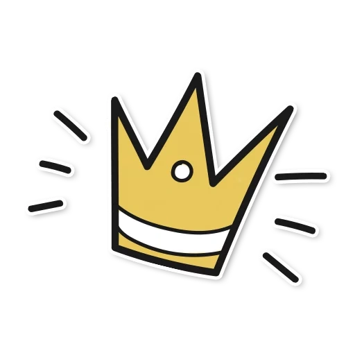 crown, корона, символ короны, корона желтая, корона векторная