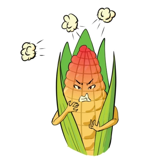 кукуруза, кукурузой, наклейка кукуруза