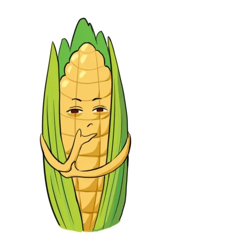 кукуруза, кукурузой, наклейка кукуруза