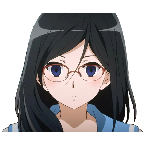 kacamata anime, aska tanaka, gadis anime, karakter anime, tanaka aska hibike euphonium