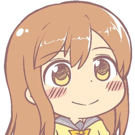 tag, anime, chibi anime, anime art, mitsaki bandori chibi