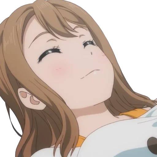 hanamaru zura, personnages d'anime, roudance d'amour vivant, hanamaru kunikida manger