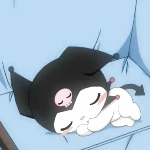 cat, lily, kuromi, kuromi sanrio, kuromi melody cries