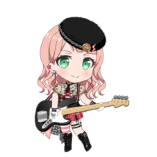 bandori, bang dream, himari of the departure, himari bandori chibi, bang dream girls band party