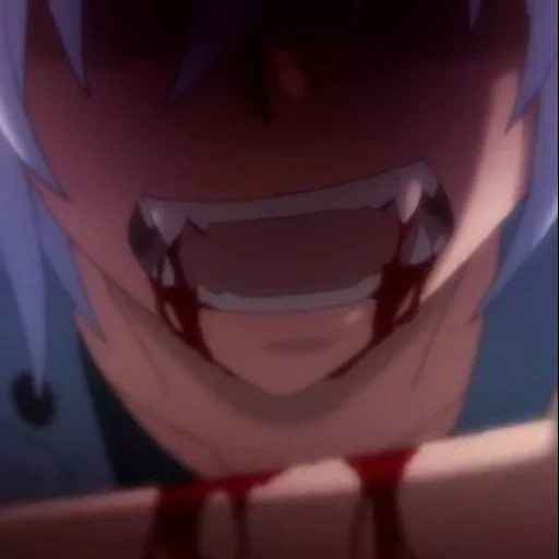 anime, vampiro sirviente, siervo vampiro kuro, kuro servamp klyki, la sonrisa del anime del diablo