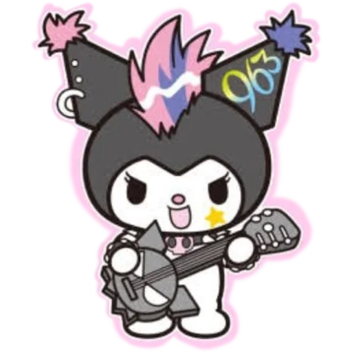 kuromi, kuromi sanrio, indie kid kuromi, kuromi sanrio bi, böse kitty kuromi