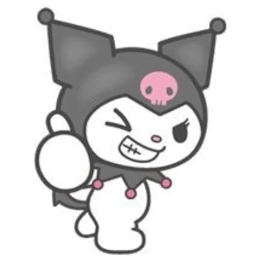 kuromi kitty, kuromi sanrio, kuromi hallow kitty, hallow kitty kuromi, pegatinas de kuromi kuromi