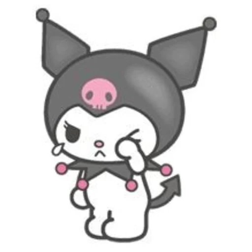 gattino, kuromi kitty, kuromi sanrio, kuromi evil kitty, kuromi hallow kitty