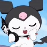 kuromi, kuromi kitty, hello kitty anime, kuromi hello kitty, helou kitty kuromi