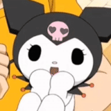 animación, kuromi, animación linda, hello kitty hello kitty, hello kitty animación arroz negro