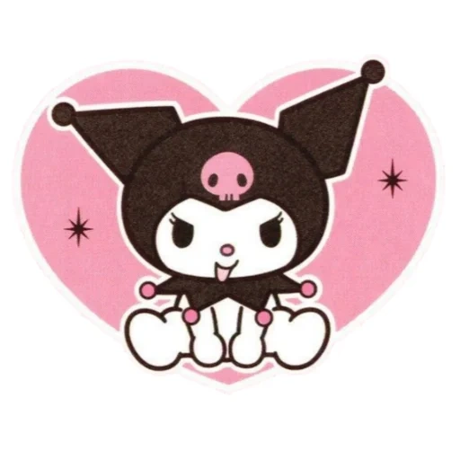 kuromi, anak kucing nasi hitam, kuromi hello kitty, anak kucing mihelo hitam, kitti kuromi sanrio