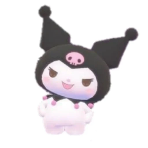 kuromi, toys, kulomisanlio, charming kitten aesthetics, black rice sanrio toys