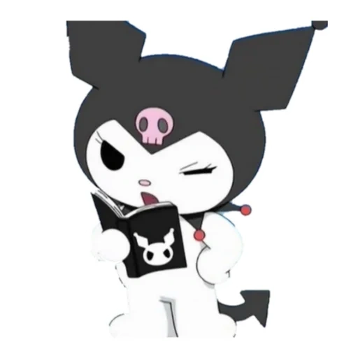 gatinha, kuromi, kuromi kitty, figura kuromi, kuromi hallow kitty