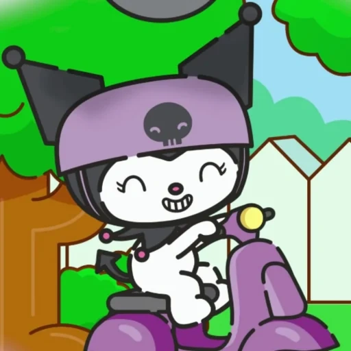 animação, kuromi, pessoas, hello kitty, edith negra