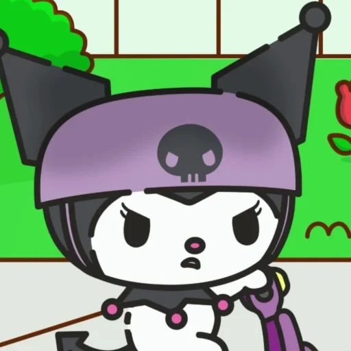 anime, kitty kitty, beras hitam, anak kucing nasi hitam, hello katie kuromi