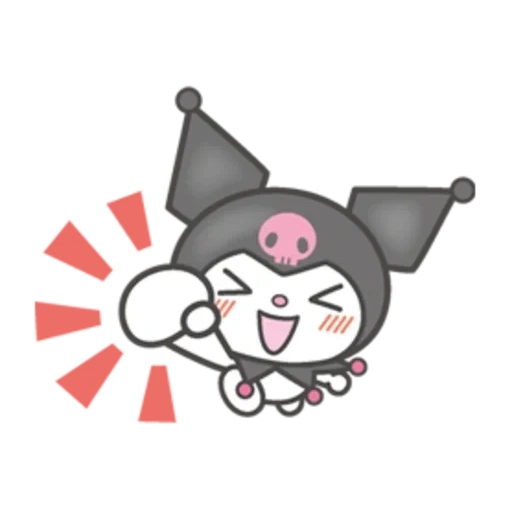 animação, kuromi, arroz preto a, kuromi sanrio, kuromi sanrio