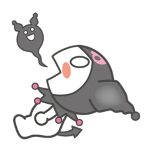 gattino, kuromi, kuromi sanrio, immagine dell'olio kuromi