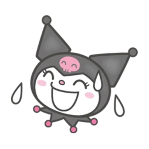 anime, kuromi, kuromi a, kuromi sanrio, kuromi sticker 1 piece