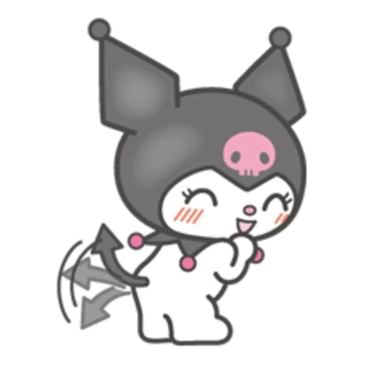 gatinho, gatinho de arroz preto, kuromi sanrio, hellow kitty kuromi, hallow kitty kuromi