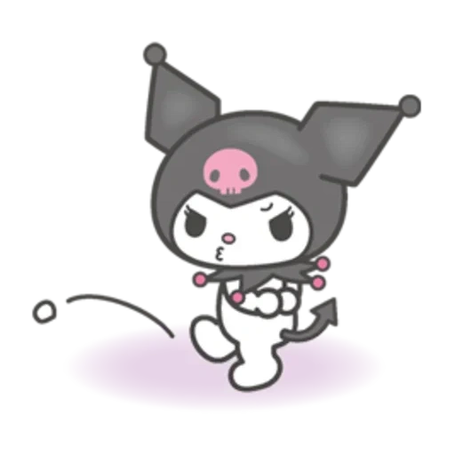 kuromi санрио, каваи наклейки, куроми хеллоу китти, kuromi санрио черный йон, hello kitty kuromi наклейки