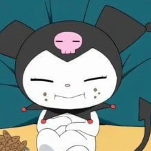 kuromi kitty, hello kitty anime kuromi, kamar hello kitty, melody hello kitty, hello kitty goth