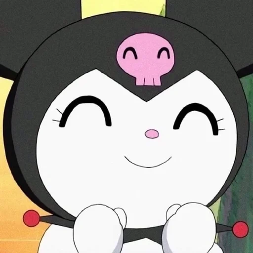anime, kuromi, plikat kuromi é branco, kitty kuromi estética, quem é a mãe kuromi 2 geração