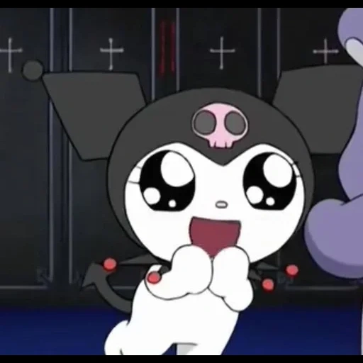 anime, kucing, sanrio, melodi saya, hallow kitty anime cartoon kuromi