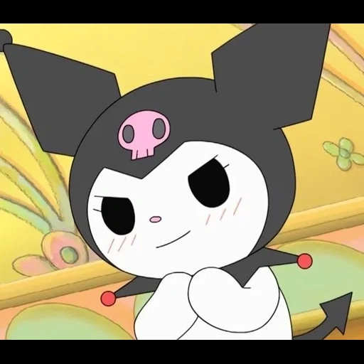 die kuromi, my melody, stills von schwarzem reis, schwarzer reis cartoon, hallo kitty hallo kitty