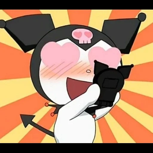 anime, die kuromi, schwarzer reis, hallo kitti kuromi, hallow kitty anime cartoon