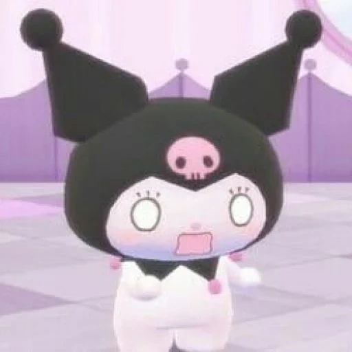 die kuromi, cute anime, kätzchen mit schwarzem reis, kuromi tomotoru, kuromi und melody