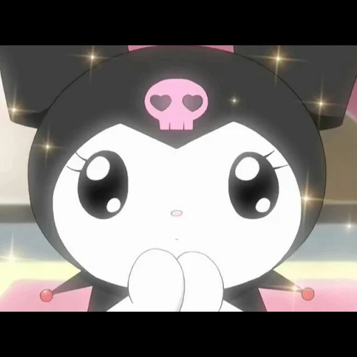 kucing, anime, kuromi, kulebaki, anime melodi saya kuromi