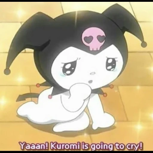 animation, kuromi, kuromi sanrio, anime picture, black rice hailuo kitten animation