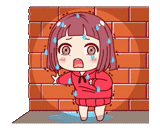 red cliff, aika chen, expression animation, kawai sticker, waiting for expression animation