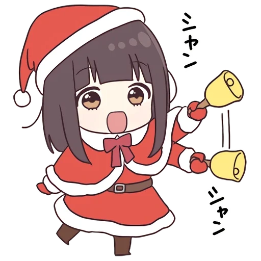 рисунок, рейму padoru, аниме персонажи, милые рисунки аниме, новогодняя менхера чан